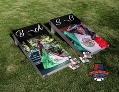 Custom Logo, Sports, Any Design Cornhole Board Vinyl Wrap Skins Laminated Decals