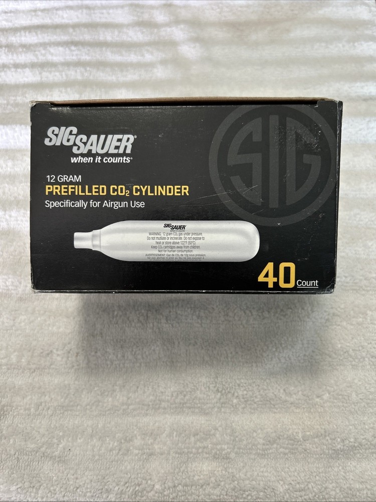 Sig Sauer 12 Gram Prefilled Co2 Cylinders. 65 Total Cartridges. Sold as a lot