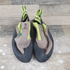 La Sportiva Cobra Eco Falcon Climbing Shoes Womens Sz 6.5 Brown Apple Green