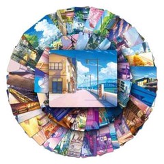 50pcs Anime Cartoon Street View Landscape Stickers Aesthetic Decal Scrapbook