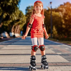 Roller Skates for Girls Ages 5-8 8-12 and Boys Teens, Adjustable 4 Sizes for …