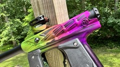 HK Hive Mini GS Paintball Gun – Dust Acid Green/Purple Fade w/ Method Poppet