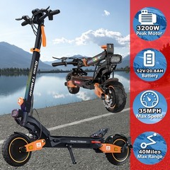 1000W/3200W Electric Scooter for Adults Daily Commuter Travel Convenient Vehicle