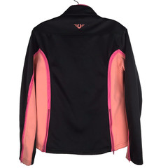 TuffRider Neon Tammy Jacket Equestrian Practice Dark Gray Peach Womens Medium