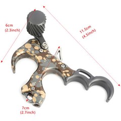Archery Release Aid 3 Finger Thumb Trigger Compound Bow Hunting Shooting Target