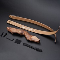 60» 30-50lbs Archery Recurve Bow Wooden Bow & 12pcs Arrows For Target Hunting