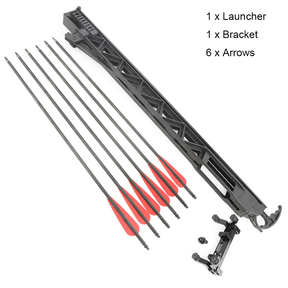 Archery Rapid Bow Shooter Launcher Orbital Compound Recurve Bow 6 Arrow Shooting