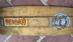Vintage 1970’s Skateboard Deck Complete Tracker Trucks Tiger Trak IV 4 Wheels