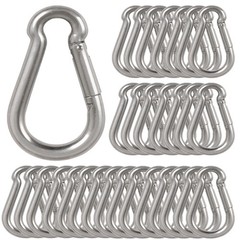 3Inch Safety Spring Snap Hook, Ailengy 5/16I Galvanized Steel 30 Pack, Sliver