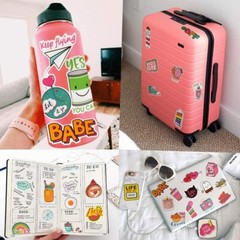 200 Stickers Skateboard Vinyl Laptop Luggage Decals Dope Sticker Random Bottle