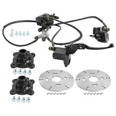 Front Hydraulic Disc Brake Caliper Rotor Wheel Hub for Go Kart ATV Quad Golf US