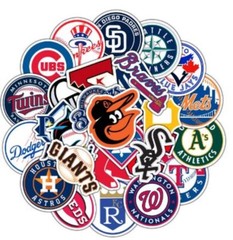 30 PCS MLB Baseball Team Logo Stickers Pick your team or Full set of 30