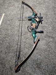 Vtg Martin M-44 Firecat Compound Bow Package 45-60#