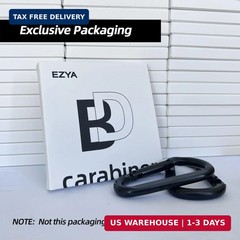 Carabiner Clip, 860lbs, 3″ Iron Heavy Duty Carabiner, D Shape Hook Hammocks,….