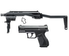 Umarex TAC .177 Cal Air Pistol Carbine w/ Axeon Red Dot, BB Jug & CO2 (2244824)