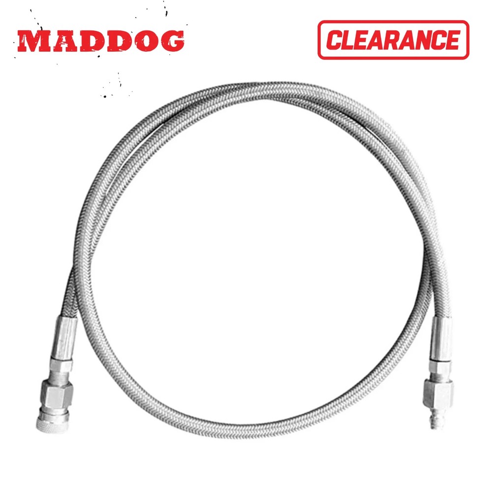 CLEARANCE Maddog Paintball Fill Whip Hose Extension 36″ Stainless Steel 4500 PSI