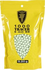 Tracer BBS Glow-in-The-Dark 6mm Airsoft BBS Ammo, 1000 Count