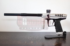 Used Bob Long VCOM Ripper Paintball Marker w/ Case – Dust Pewter/Polished Black