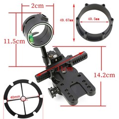 1 Pin Compound Bow Sight Micro Adjustable Adaptor 4x 6x 8x Scope Sight Shooting