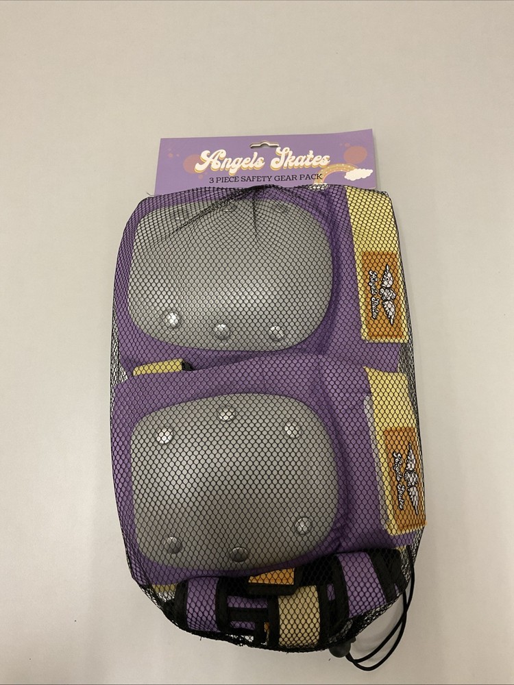 Angels Skates 3 Piece Safety Gear Pack W/Wrist, Elbow & Knee Guards Adult L