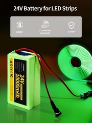 24V 10Ah Battery Pack for Ride on Toys and DIY Projects, 24V Rechargeable Lit…