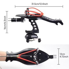 Hunting Fishing Bow Bowfishing Kit Catapult Sling Archery Arrow Shooting Outdoor