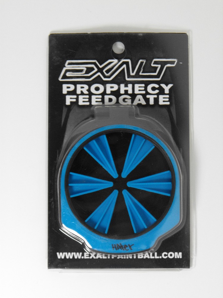 New Exalt Paintball Prophecy & Z2 Feedgate Speed Feed – Hater Cyan Blue