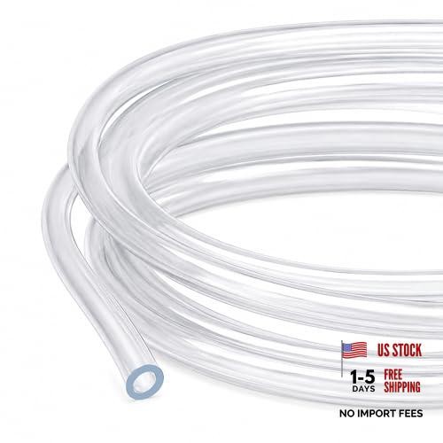 1/4″ID X 3/8″OD PVC Tubing Clear Vinyl Hose Flexible Food-Grade Line Low 25FT