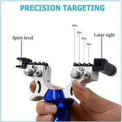 Hunting Professional Catapult Laser Slingshot With Rubber Aim Point Targets US
