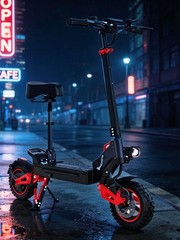 Electric Scooter 48v 1600W For Adult 10″Off Road Fat Tires Fast Speed USA MAX pU