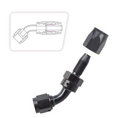 AN8 45 Degree Swivel Hose End Fitting Oil Adaptor 8AN-2PCS 45 Degree Fitting