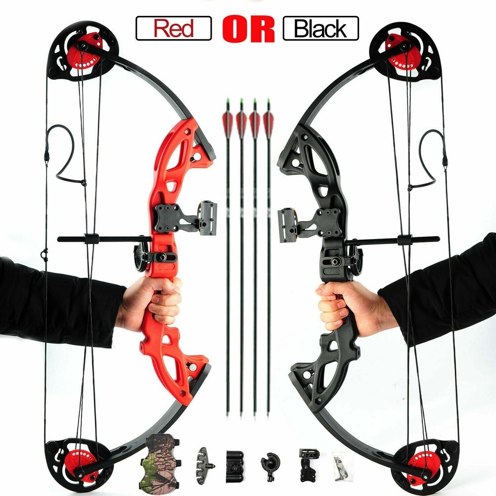 Compound Bow Archery Kit for Youth & Beginner Right Handed 19”-28” Draw Length