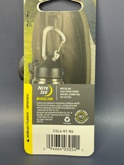 3 Pack NEW Nite Ize Slide Lock Carabiner Stainless Black #4 75lb 34kg CSL4-01-R6