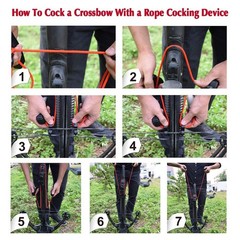 Crossbow Cocking Rope Cocking Device Crossbow String Puller Cocker Aid Cockin…
