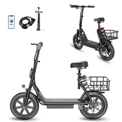 AOVOPRO Seated Electric Scooter Adults , 22mph Commuter Folding Teens E-Scooter
