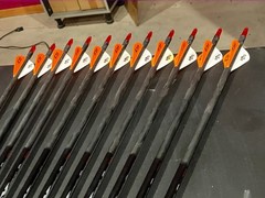 12 PSE Carbon Force Radial X Weave 200 Blazer Vanes Dozen