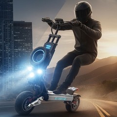 ZIPPYGO GD83 Electric Scooter 56MPH for Adult NFC Single Swing Arm Dual Drive US