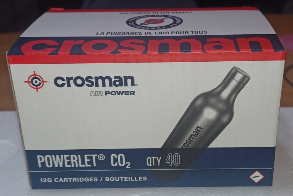 Crosman 23140 CO2 Powerlet Cartridge – 40 Count 12 Grams 12g Airgun Rifle