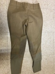 ARIAT Ladies *BREECHES Sz 26R Tan *VGC Side Zip Cotton Blend