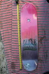ZERO James Brockman Psychedelic Skull Flashback Rare 7.88x31in. SKATEBOARD DECK