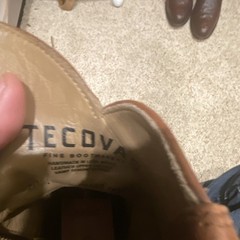 Tecovas The Dean Men’s 10D Full Quill Ostrich Leather Zip Cowboy Boots Brown
