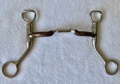 MYLER HBT Shank Low Port Comfort Snaffle Bit~5-1/2″Sweet Iron Mouth~MB04~Level 2