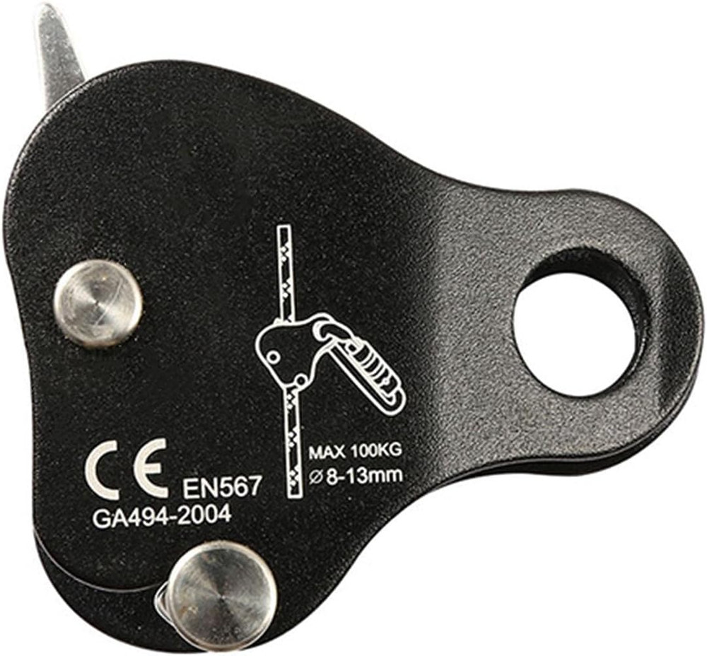 Self-Locking Climbing Rope Grab, High-Strength Ascender Fall Protection Device (
