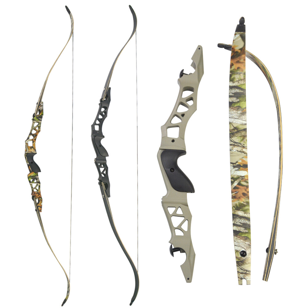 ILF Recurve Bow 30-60Ibs 64″ Takedown RH Aluminium Riser Archery Hunting Target