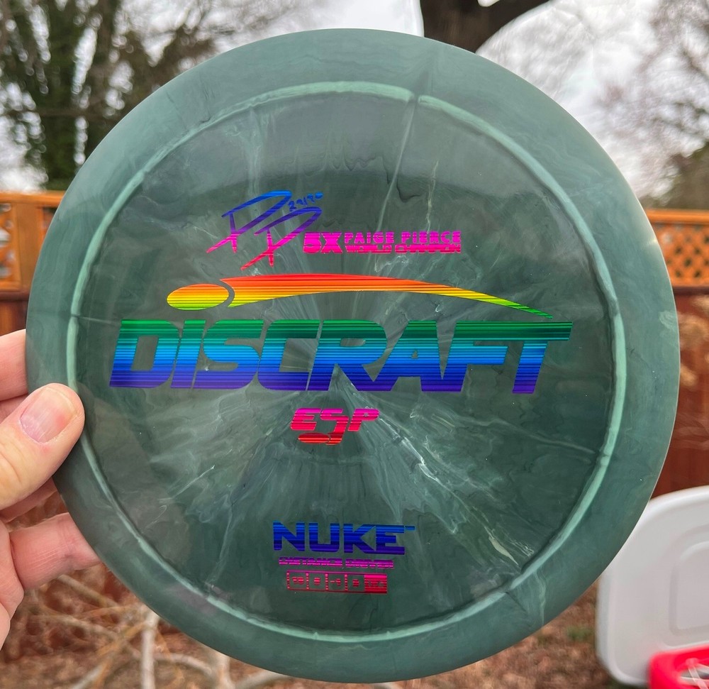 (Free Returns) w/Halo 175G Disc Golf ESP Nuke Paige Pierce 5X Discraft #2650