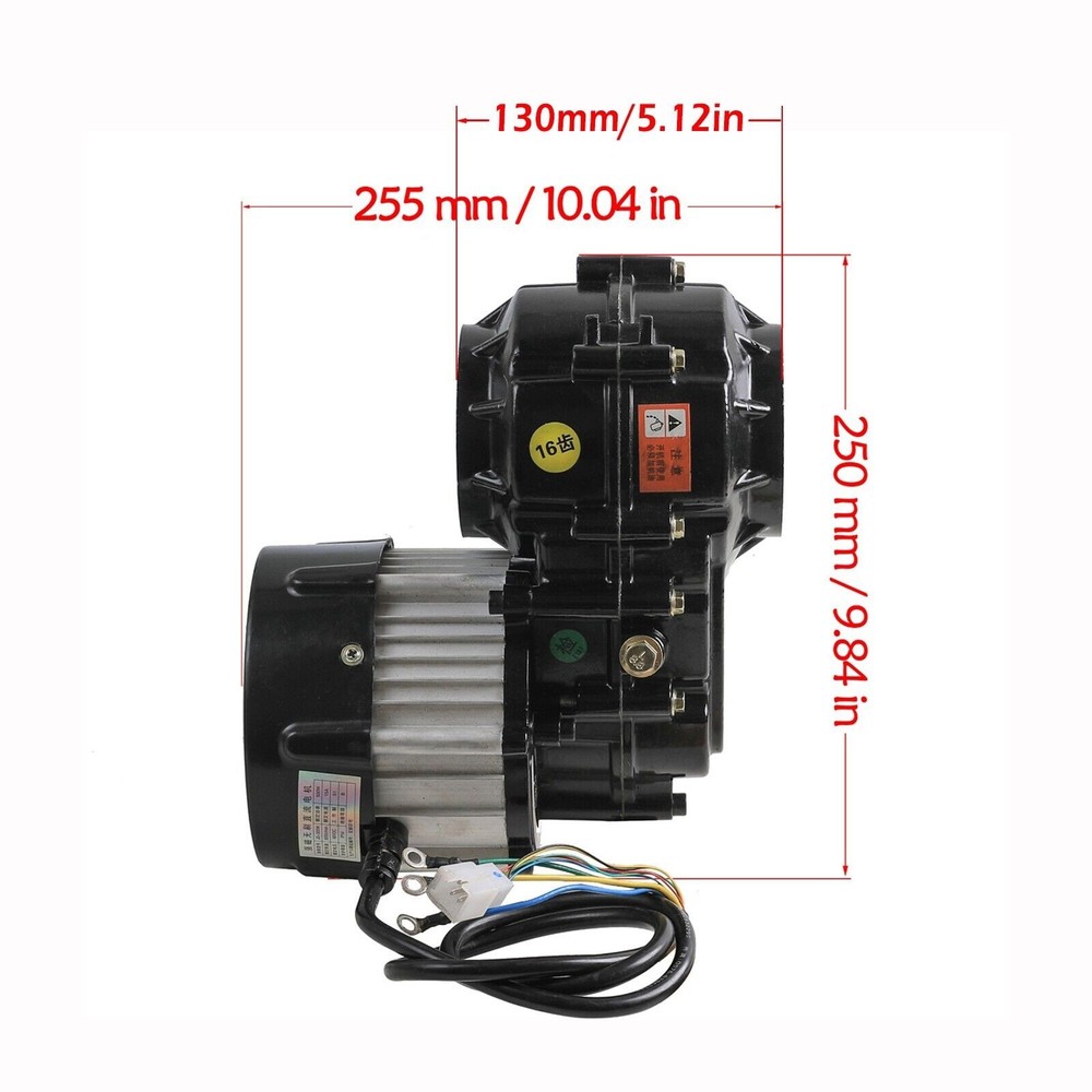 Rear Axle Kit 48V 1000W Electric Differential Motor Assembly For Go Kart Buggy