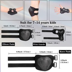 Kids/Youth Knee Pads and Elbow Pads Set for Kids 3-14 Years Boys Girls Protectiv