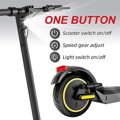 AOVOPRO ESMAX Electric Scooter 500W 22Mph 10» Folding Commuter E-Scooter W/ APP