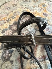 Dover Suffolk Fancy Stitched Bridle Cob Dark Brown