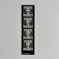 Supreme F Money Mini Stickers Black and White 100% Authentic FW24 Season